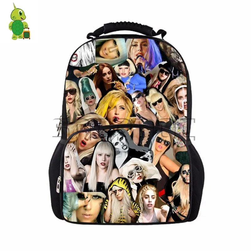 Famous Star Lady Gaga Collages Backpack Teenage Boys Girls School Bag Women Men Laptop Backpack Large Capacity Travel Bags
Famous Star Lady Gaga Collages Backpack Teenage Boys Girls School Bag Women Men Laptop Backpack Large Capacity Travel Bags