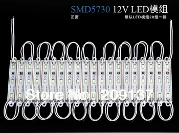 DHL free shipping Warteproof 5730 SMD cool white/ warm white LED module lamp light , DC12V input, 20pcs a string, 200pcs/lot
DHL free shipping Warteproof 5730 SMD cool white/ warm white LED module lamp light , DC12V input, 20pcs a string, 200pcs/lot