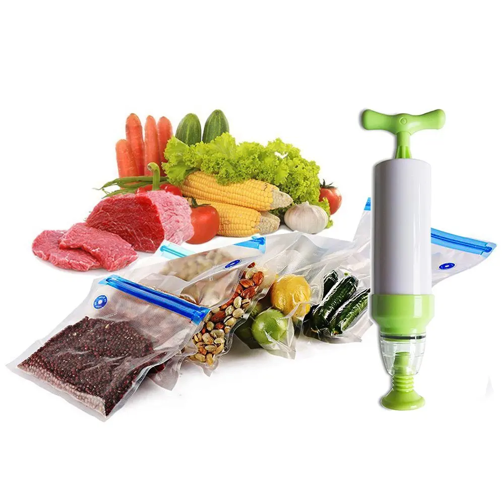 Пакеты-вакуумный упаковщик с ручным насосом, пищевая вакуумная система для сохранения, Многоразовые Пакеты и простота в использовании (пакеты и ручные насосы)
Пакеты-вакуумный упаковщик с ручным насосом, пищевая вакуумная система для сохранения, Многоразовые Пакеты и простота в использовании (пакеты и ручные насосы)