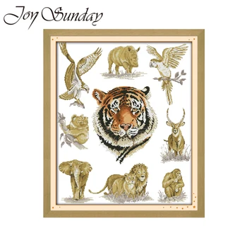 King of Animals Joy Sunday Counted Cross Stitch Kits Animal Crossing DMC 11CT 14CT Aida Fabric Handwork Embroidery Needlework
King of Animals Joy Sunday Counted Cross Stitch Kits Animal Crossing DMC 11CT 14CT Aida Fabric Handwork Embroidery Needlework