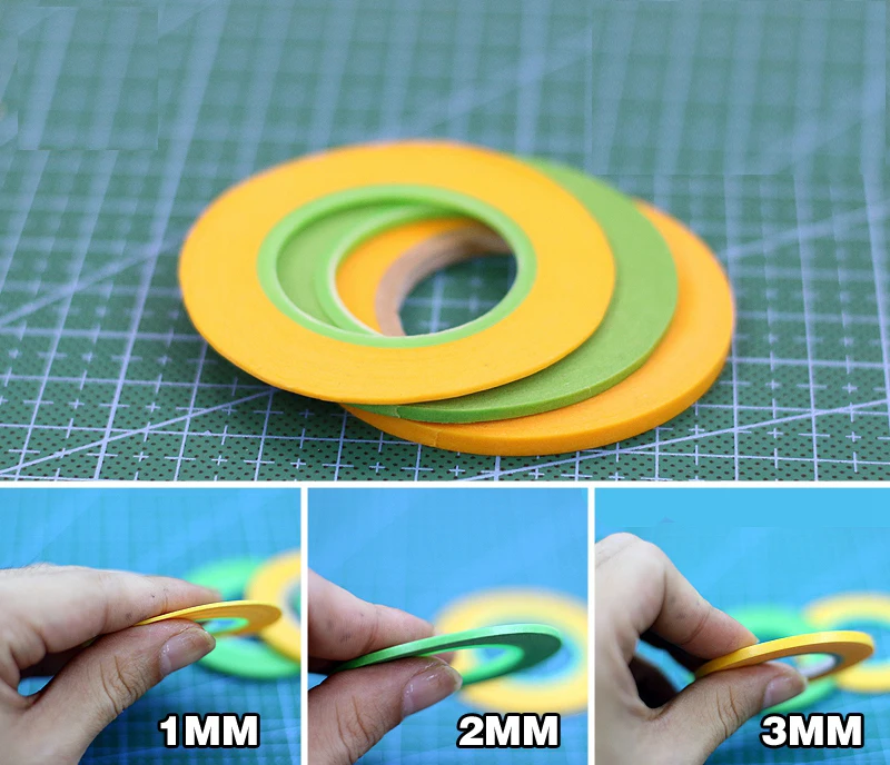 Model spraying Coating color Ultra fine Special masking tape (wide 1mm/2mm/3mm) 18m/long Free Shipping
Model spraying Coating color Ultra fine Special masking tape (wide 1mm/2mm/3mm) 18m/long Free Shipping