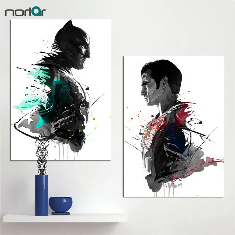 Watercolor ART Prints Canvas Oil Painting Super Hero Superman Batman Decoration Home Decor Modern Wall Pictures For Living Room
Watercolor ART Prints Canvas Oil Painting Super Hero Superman Batman Decoration Home Decor Modern Wall Pictures For Living Room