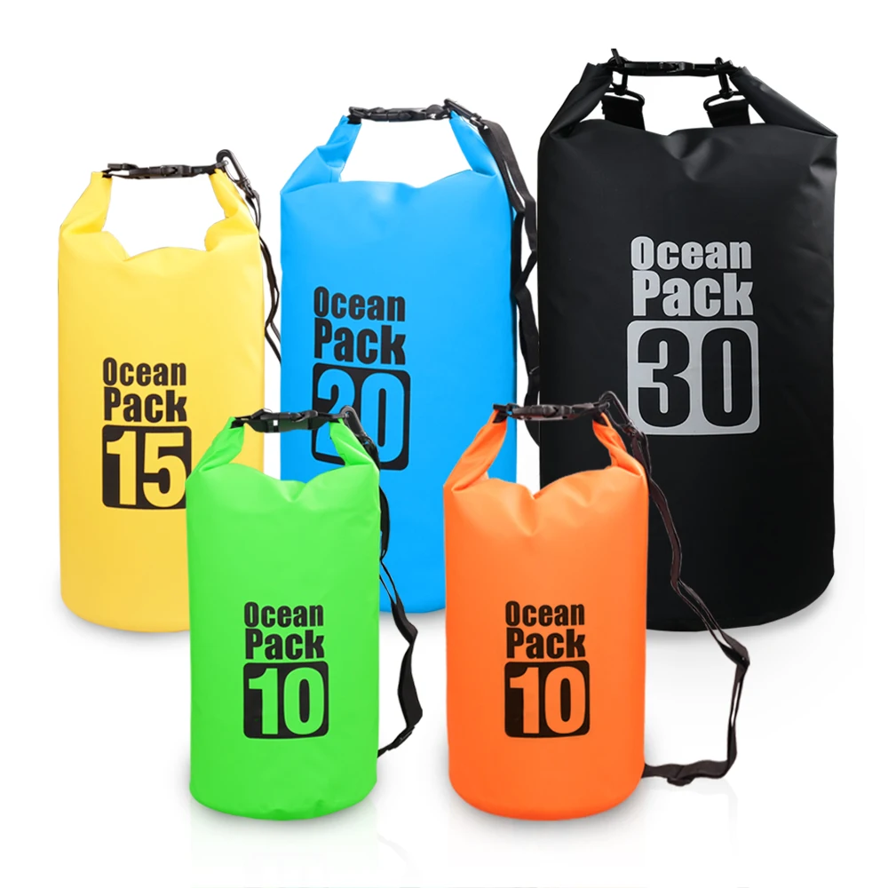 

10L / 15L / 20L / 30L Outdoor Waterproof Dry Backpack Water Floating Bag Roll Top Sack for Kayaking Rafting Boating River