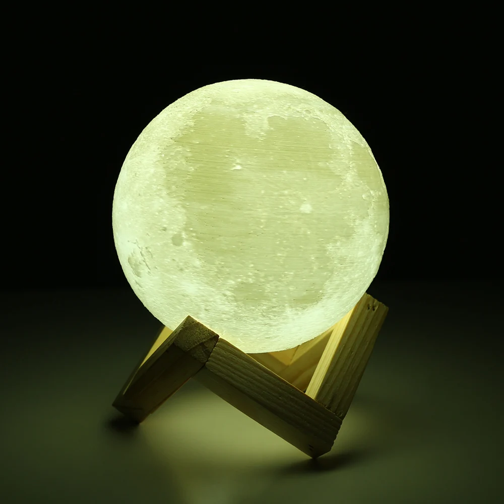 Rechargeable 3D Print Lights Moon Lamp 2 Color Change Touch Switch Bedroom Bookcase USB Led Night Light Home Decor Creative Gift
Rechargeable 3D Print Lights Moon Lamp 2 Color Change Touch Switch Bedroom Bookcase USB Led Night Light Home Decor Creative Gift