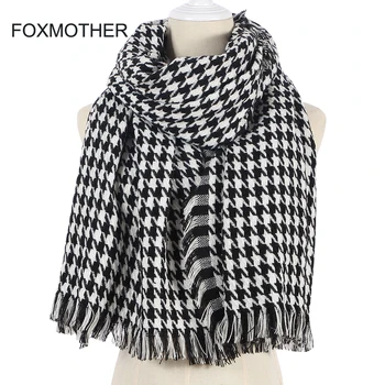 FOXMOTHER New Winter Black White Houndstooth Scarf Shawl Plaid Wrap Pashmina Women Scarves Blanket
FOXMOTHER New Winter Black White Houndstooth Scarf Shawl Plaid Wrap Pashmina Women Scarves Blanket