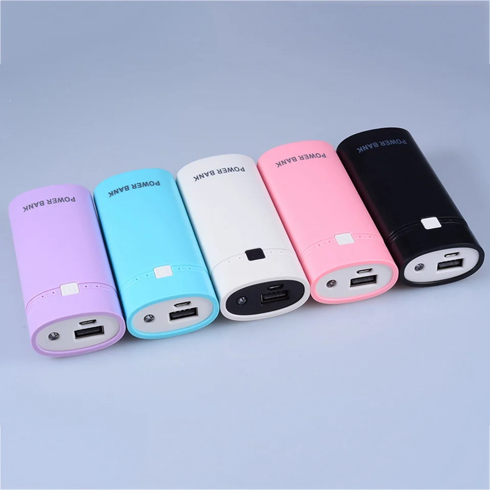 (No Battery) DIY Power Bank 218650 Box 1 Ports USB Powerbank Case Pover Bank Portable Poverbank 18650 Phone Charger Bank Power (11)