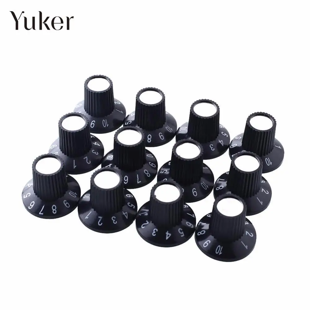Pack of 12x Guitar Amplifier Knobs AMP Black&Silver Skirted Volume Tone Control
Pack of 12x Guitar Amplifier Knobs AMP Black&Silver Skirted Volume Tone Control