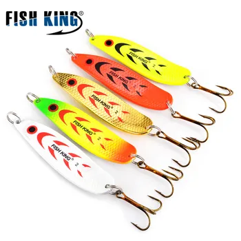 5pcs/lot Metal Spoon Spinner Fishing Lure Wobblers For Trolling Bass Fishing Trout Spoon Bait Hard Lures Treble Hook
5pcs/lot Metal Spoon Spinner Fishing Lure Wobblers For Trolling Bass Fishing Trout Spoon Bait Hard Lures Treble Hook