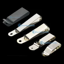 10 20 25 Pcs מתכת נרתיק נדן חגורת קליפ אבזם אביב וו אבזם Keyring עור קרפט Nickle שחור 5 גודל בחירה(China)