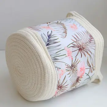 Soft Durable Toy Storage Nursery Bins Cotton Rope Storage Baskets With Handles Leaf Pattern Simple Household Table Storage
Soft Durable Toy Storage Nursery Bins Cotton Rope Storage Baskets With Handles Leaf Pattern Simple Household Table Storage