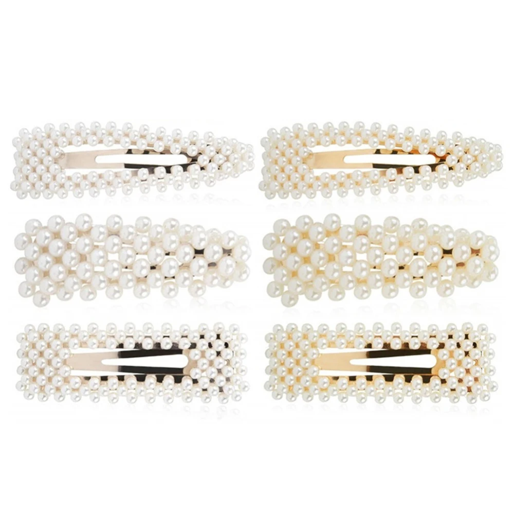 6 Pcs A Small Clip Of Fresh And Pure Color Pearl Hair Clip Barrette Bobby Pin Artificial Alligator Hair Accessories For Women
6 Pcs A Small Clip Of Fresh And Pure Color Pearl Hair Clip Barrette Bobby Pin Artificial Alligator Hair Accessories For Women