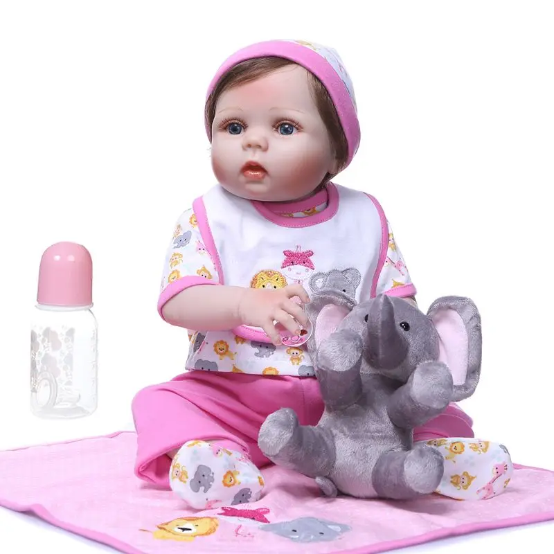 22inch Realistic Soft Full Silicone Vinyl Newborn Babies Toy Girl Princess Clothes Pacifier Lifelike Handmade Gift Reborn Doll
22inch Realistic Soft Full Silicone Vinyl Newborn Babies Toy Girl Princess Clothes Pacifier Lifelike Handmade Gift Reborn Doll