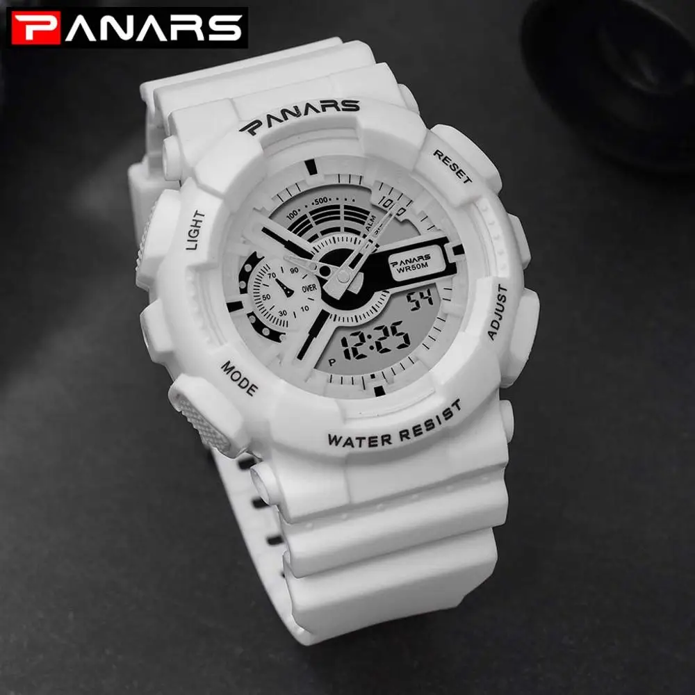 PANARS Dual Display Sport Digital Quartz Wrist Watch Luxury Brand Multi-function Waterproof Mens LED Watches erkek saat Clock
PANARS Dual Display Sport Digital Quartz Wrist Watch Luxury Brand Multi-function Waterproof Mens LED Watches erkek saat Clock