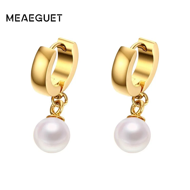 Meaeguet 4mm Stud Earrings For Women 8MM Diameter Simulated Pearls Gold-Color Female Wedding Jewelry
Meaeguet 4mm Stud Earrings For Women 8MM Diameter Simulated Pearls Gold-Color Female Wedding Jewelry