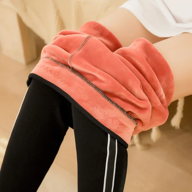 2019 Stripe Thick Sweatpants Women Cotton Pencil Pants Winter Warm Trousers High Waist Velvet Fleece Leggings Ladies Leggings
2019 Stripe Thick Sweatpants Women Cotton Pencil Pants Winter Warm Trousers High Waist Velvet Fleece Leggings Ladies Leggings