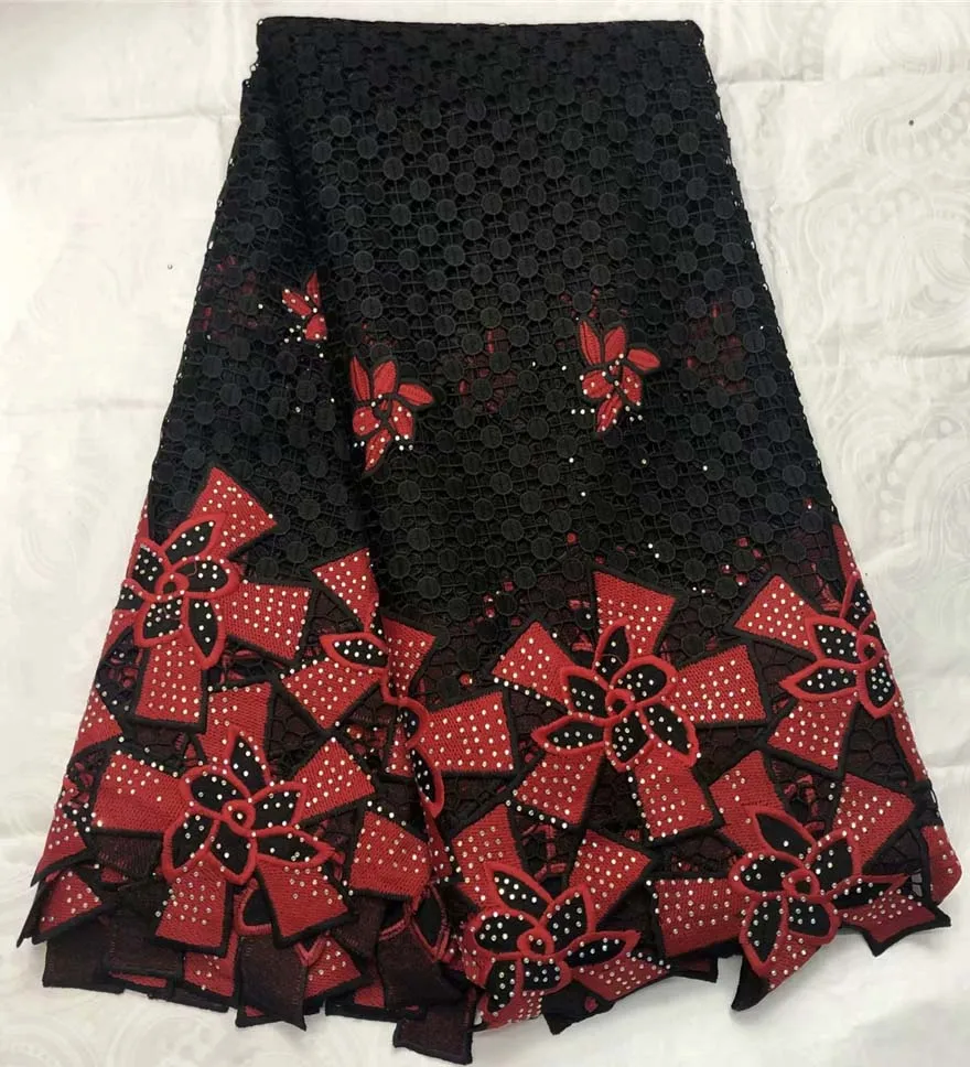 2019 high quality African Guipure Lace african cord lace water soluble african lace fabric 5yards for wedding dress
2019 high quality African Guipure Lace african cord lace water soluble african lace fabric 5yards for wedding dress