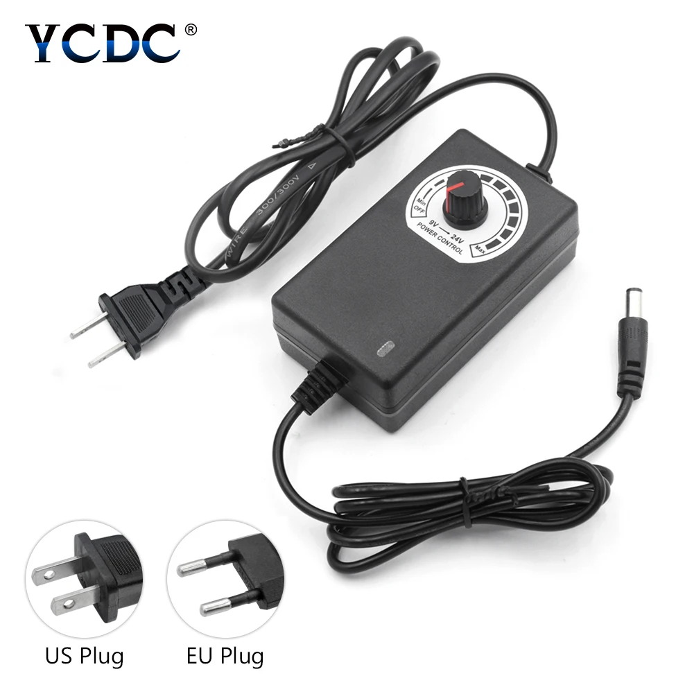 Adjustable AC to DC 3V-12V 9V-24V Universal adapter voltage Regulated power supply adatpor 3 12 24 v For LED Strip CCTV Camera
Adjustable AC to DC 3V-12V 9V-24V Universal adapter voltage Regulated power supply adatpor 3 12 24 v For LED Strip CCTV Camera