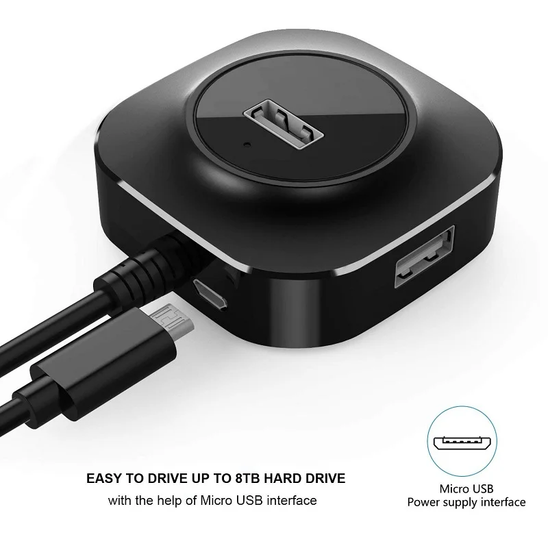 New USB Hub 3.0 With Micro USB Interface 4 Port 0.3 Meter Cable Super Speed Multi usb Distributor Usb Port For Printer PC Mouse
New USB Hub 3.0 With Micro USB Interface 4 Port 0.3 Meter Cable Super Speed Multi usb Distributor Usb Port For Printer PC Mouse
