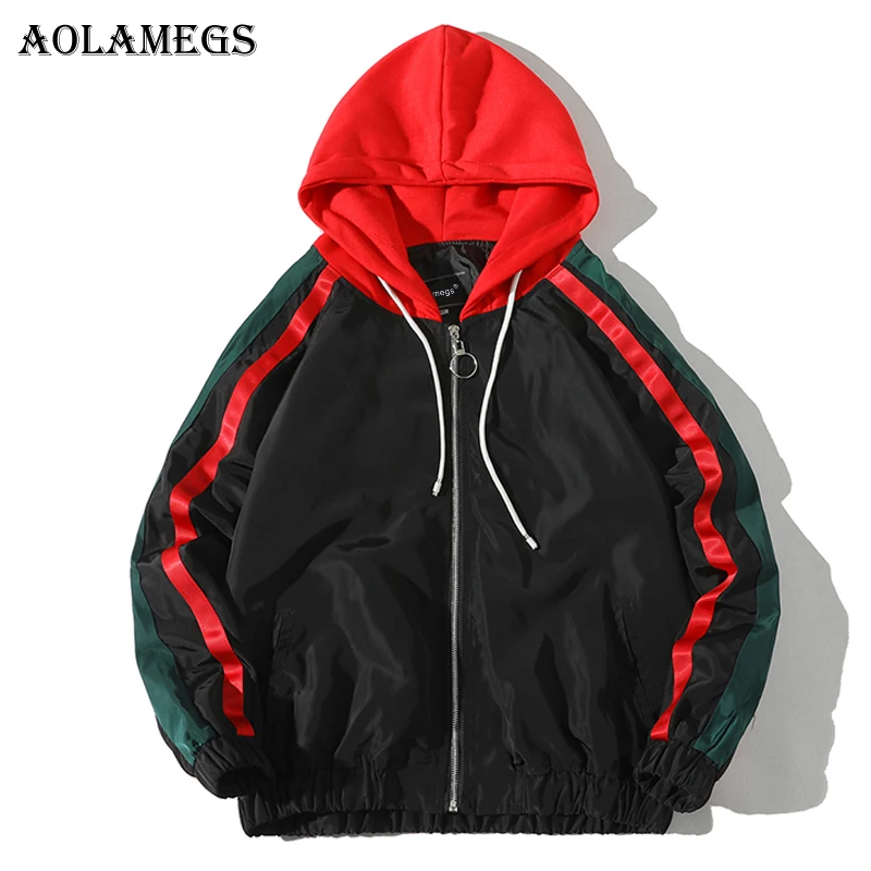 Aolamegs Jackets Men Side Striped Hooded Thin Jacket Tracksuit High Street Coats Hip Hop Male Streetwear Couple Spring Windproof
Aolamegs Jackets Men Side Striped Hooded Thin Jacket Tracksuit High Street Coats Hip Hop Male Streetwear Couple Spring Windproof
