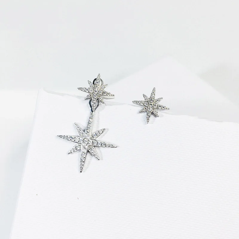925 silver zircon stud earrings octagon star with in luxury style for women fashion jewelry earring vintage style
925 silver zircon stud earrings octagon star with in luxury style for women fashion jewelry earring vintage style