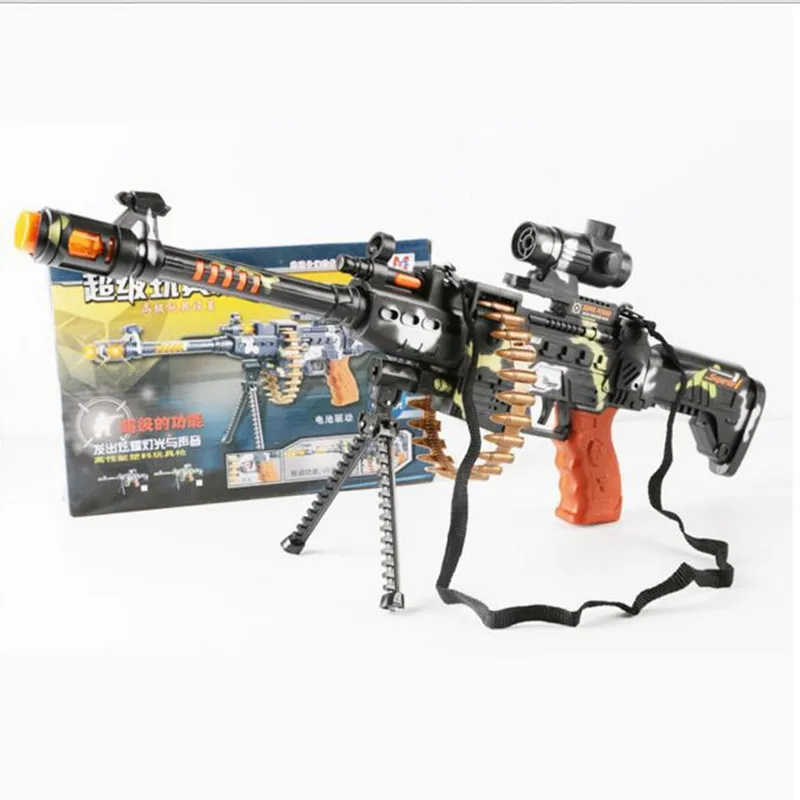 Large 62x22cm Plastic Electric Sound Heavy Machine Gun Sword Brinquedos Pistol Toys for Children birthday party A015 1set/lot
Large 62x22cm Plastic Electric Sound Heavy Machine Gun Sword Brinquedos Pistol Toys for Children birthday party A015 1set/lot