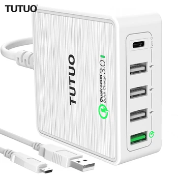 TUTUO Quick Charge 3.0 QC-025PT 40W 5-Port USB Desktop Charger with Type-C Charging Station for Galaxy S7 / S6 / Edge/Xiaomi mi5
TUTUO Quick Charge 3.0 QC-025PT 40W 5-Port USB Desktop Charger with Type-C Charging Station for Galaxy S7 / S6 / Edge/Xiaomi mi5