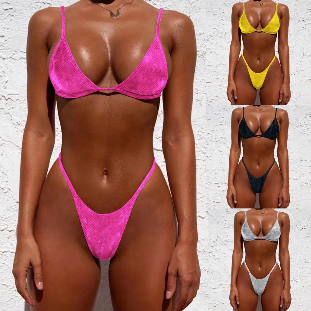 Sexy Women Solid Pink Black Yellow Bikini Push-Up Padded Swimwear Swimsuit Bathing Beachwear High Waist Nylon Beach Bathing Suit
Sexy Women Solid Pink Black Yellow Bikini Push-Up Padded Swimwear Swimsuit Bathing Beachwear High Waist Nylon Beach Bathing Suit
