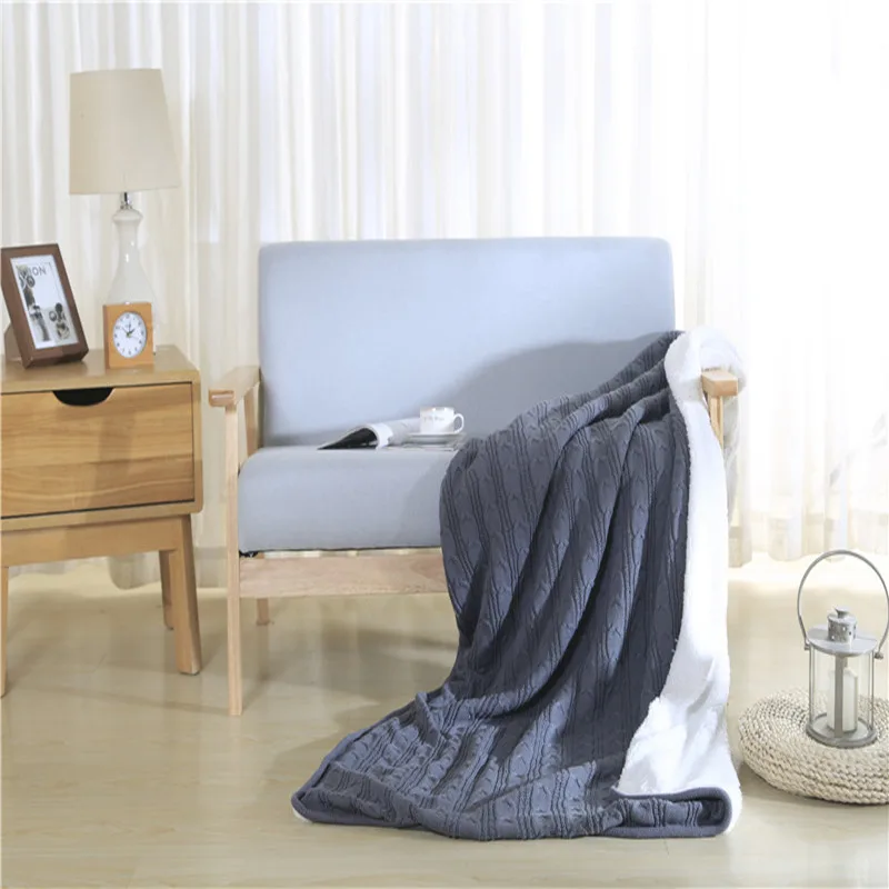 Hot sale high quality 100% cotton blanket soft yarn knitted lambs wool free shipping spring autumn winter home sofa/bed office Hot sale high quality 100% cotton blanket soft yarn knitted lambs wool free shipping spring autumn winter home sofa/bed office<br><br>Aliexpress