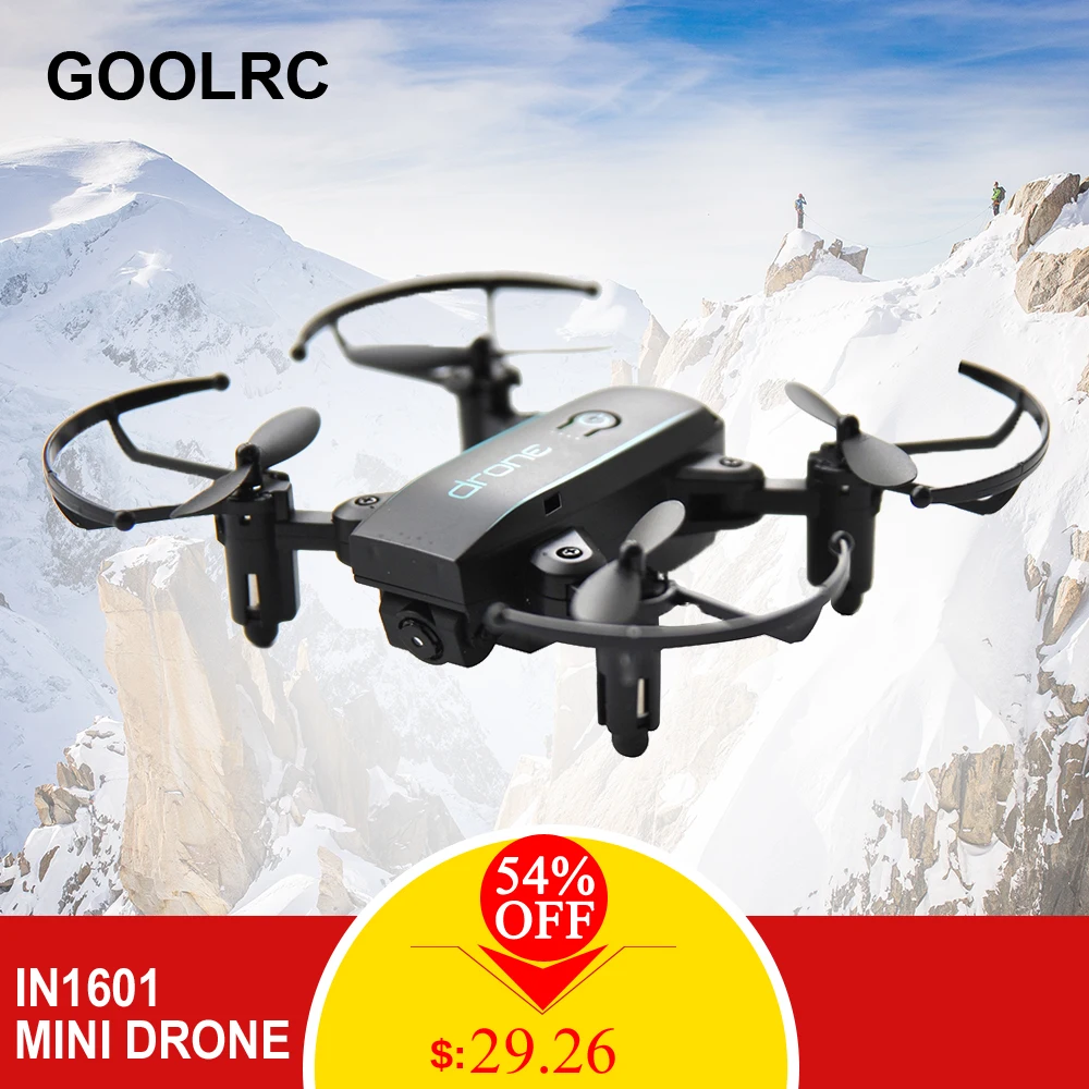 Linxtech IN1601 480P 720P Mini RC Drone with Camera Wifi FPV Foldable Altitude Hold Quadcopter Remote Control Helicopter Toys