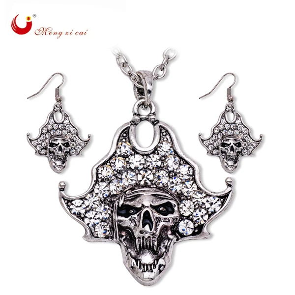 Fashion Jewelry set Skeleton Necklace and Earrings sets for women Halloween gift Gold and Silver Plated Classic Skull Set T1578
Fashion Jewelry set Skeleton Necklace and Earrings sets for women Halloween gift Gold and Silver Plated Classic Skull Set T1578