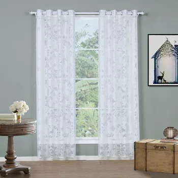 Modern Floral Print Sheer White Tulle Curtains Door Window Balcony Panel Screen Curtain Divider Home Living Room Decorations
Modern Floral Print Sheer White Tulle Curtains Door Window Balcony Panel Screen Curtain Divider Home Living Room Decorations