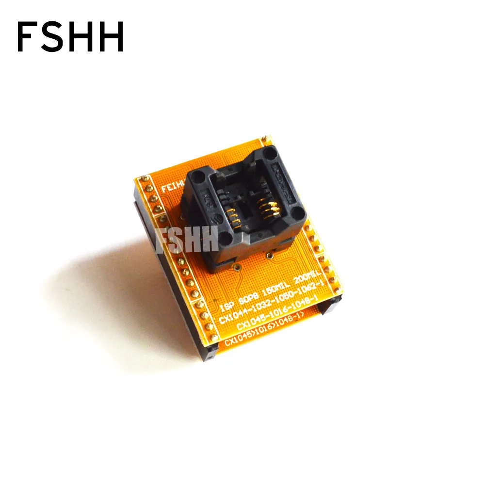 CX1045 CX1016 CX1048-1 adapter module can be used after modification 150mil SOP8 to DIP8 adapter Pitch=1.27mm Width=3.9/6.0
CX1045 CX1016 CX1048-1 adapter module can be used after modification 150mil SOP8 to DIP8 adapter Pitch=1.27mm Width=3.9/6.0