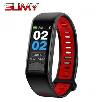 Slimy T02 Smart Bracelet Wristband Heart Rate ECG Monitor Blood Pressure Fitness Tracker Smart Band IP68 Waterproof Show Weather
Slimy T02 Smart Bracelet Wristband Heart Rate ECG Monitor Blood Pressure Fitness Tracker Smart Band IP68 Waterproof Show Weather