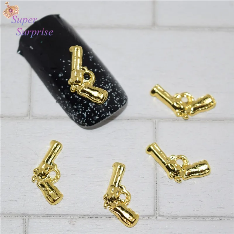 10pcs Manicure Pistol gold 3D Nail Art Decoration,Alloy Nail Charms, Nails Glitter Rhinestones Nail Supplies SS200
10pcs Manicure Pistol gold 3D Nail Art Decoration,Alloy Nail Charms, Nails Glitter Rhinestones Nail Supplies SS200