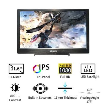 11.6 inch HD 1920*1080 Resolution CNC Monitor PS3 PS4 Xbox360 Display Monitor for Raspberry Pi Windows 7 8 10 Thickness 11 mm
11.6 inch HD 1920*1080 Resolution CNC Monitor PS3 PS4 Xbox360 Display Monitor for Raspberry Pi Windows 7 8 10 Thickness 11 mm