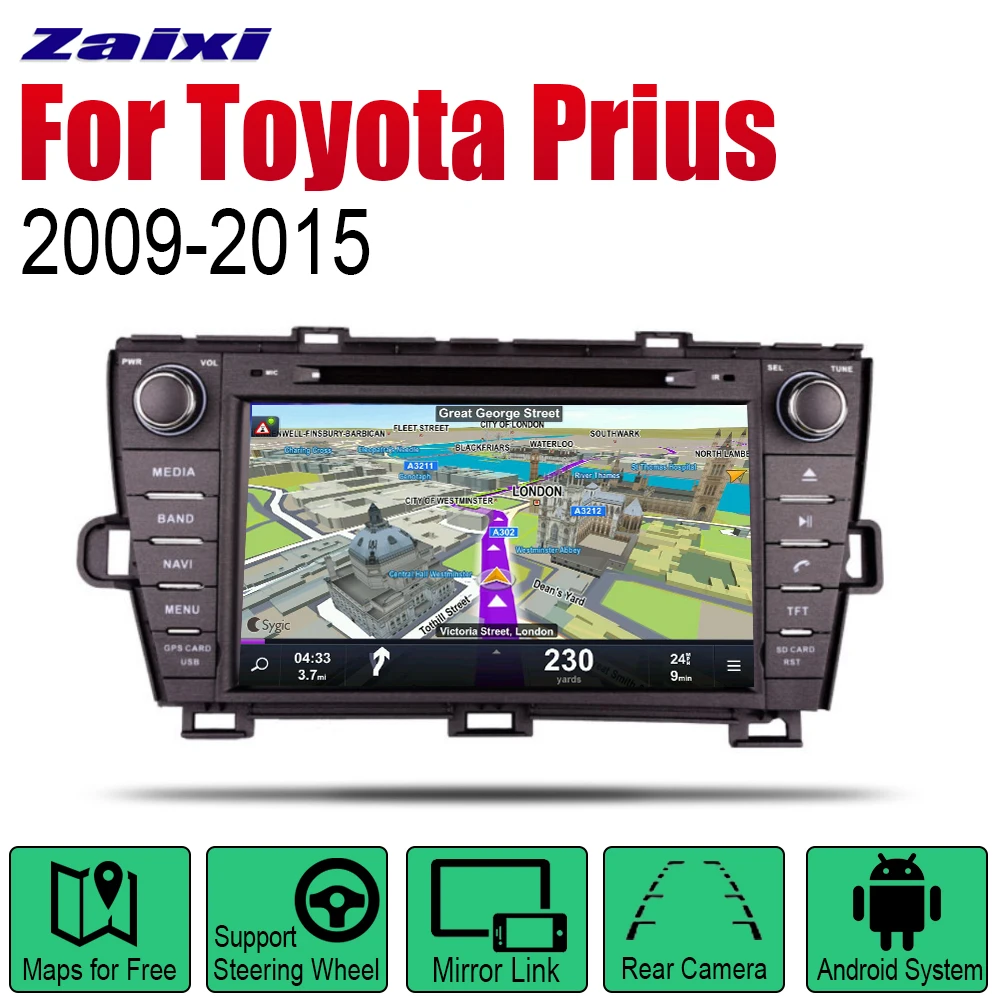 ZaiXi Auto DVD Player GPS Navigation For Toyota Prius 2009~2015 Car Android Multimedia System Screen Radio Stereo
ZaiXi Auto DVD Player GPS Navigation For Toyota Prius 2009~2015 Car Android Multimedia System Screen Radio Stereo
