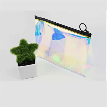 Fashion New Laser Colorful Women Travel Cosmetic Bag Transparent Waterproof Zipper Make Up Bag Case Making Up Case 
Fashion New Laser Colorful Women Travel Cosmetic Bag Transparent Waterproof Zipper Make Up Bag Case Making Up Case