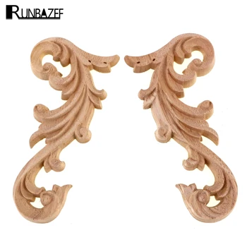 RUNBAZEF Practica Floral Oak Wood Applique Carved Corner Vintage Home Decoration Accessories Door Wall Furniture Decor Decal
RUNBAZEF Practica Floral Oak Wood Applique Carved Corner Vintage Home Decoration Accessories Door Wall Furniture Decor Decal