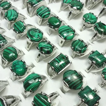 15pcs wholesale jewelry ring lots fashion Jewelry Mix Green Malachite Stone silver Plated Women Men Rings free shipping LB524
15pcs wholesale jewelry ring lots fashion Jewelry Mix Green Malachite Stone silver Plated Women Men Rings free shipping LB524