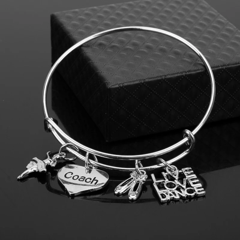 Fashion Ballet Bracelets Wire Handmade Jewelry Beauty Ballet Girl Gymnastics Yoga Letter Heart Bangle Bracelet Wristband
Fashion Ballet Bracelets Wire Handmade Jewelry Beauty Ballet Girl Gymnastics Yoga Letter Heart Bangle Bracelet Wristband