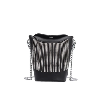 Diamond tassel bucket bag 2019 New Handbag High quality PU Leather women Tote bag mini Chain Shoulder bags for ladies purse
Diamond tassel bucket bag 2019 New Handbag High quality PU Leather women Tote bag mini Chain Shoulder bags for ladies purse