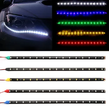 12V 11.8" 15SMD Waterproof LED Daytime Running Light 30cm Car Flexible LED Strip Light Decorative Car DRL Car-Styling
12V 11.8" 15SMD Waterproof LED Daytime Running Light 30cm Car Flexible LED Strip Light Decorative Car DRL Car-Styling