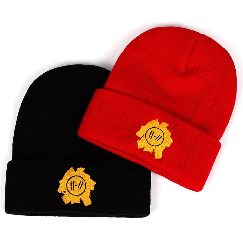Twenty One Pilots Beanie Cap embroidery Cosplay Costume Accessories Knitted Hat Cap Costume Accessory Gifts Warm Winter Skullies
Twenty One Pilots Beanie Cap embroidery Cosplay Costume Accessories Knitted Hat Cap Costume Accessory Gifts Warm Winter Skullies
