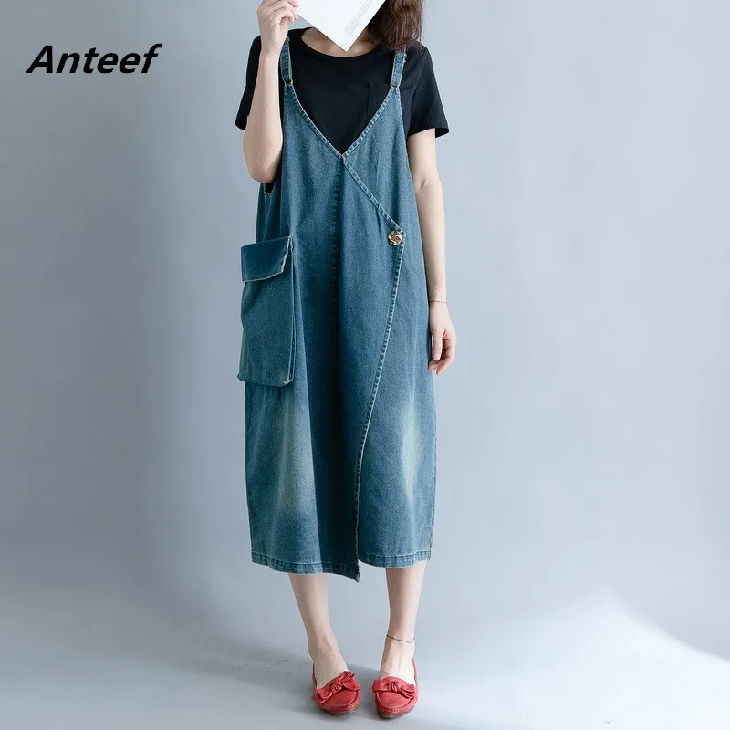 cotton sleeveless plus size vintage women casual loose denim summer dress vestidos clothes 2019 ladies dresses robe femme
cotton sleeveless plus size vintage women casual loose denim summer dress vestidos clothes 2019 ladies dresses robe femme