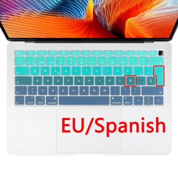 EU Enter Spanish Keybaord Cover Sticker for Macbook Air 11 13 Pro 13 15 touch bar A2159 A2179 A1932 Thinner Keyboard Skin
EU Enter Spanish Keybaord Cover Sticker for Macbook Air 11 13 Pro 13 15 touch bar A2159 A2179 A1932 Thinner Keyboard Skin
