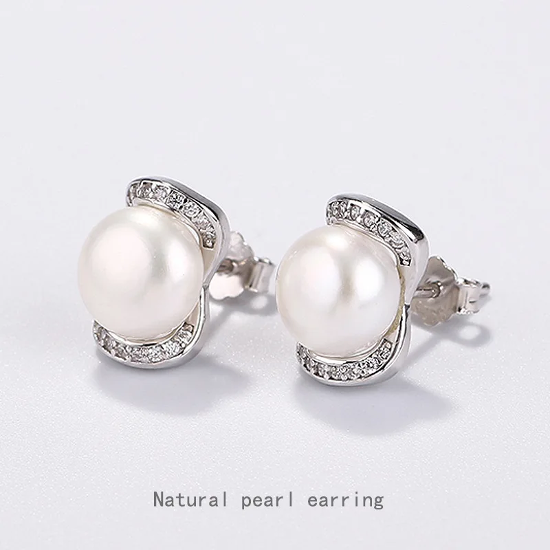 925 freshwater pearls earrings Europe and the United States air micro silver inlay zircon earrings
925 freshwater pearls earrings Europe and the United States air micro silver inlay zircon earrings