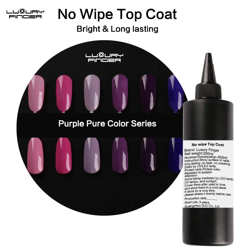 Luxury Finger 15ml/250ml Shiny No Wipe Top Coat Clear Liquid Varnish Peel Off Bright Top Gel Long Lasting Nail Hardener Polish
Luxury Finger 15ml/250ml Shiny No Wipe Top Coat Clear Liquid Varnish Peel Off Bright Top Gel Long Lasting Nail Hardener Polish