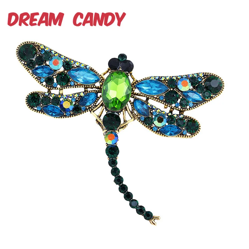 Dream Candy Exquisite Crystal Dragonfly Brooches for Women Colorful Rhinestone Brooch Pin Fashion Jewelry Coat Accessories 2019
Dream Candy Exquisite Crystal Dragonfly Brooches for Women Colorful Rhinestone Brooch Pin Fashion Jewelry Coat Accessories 2019