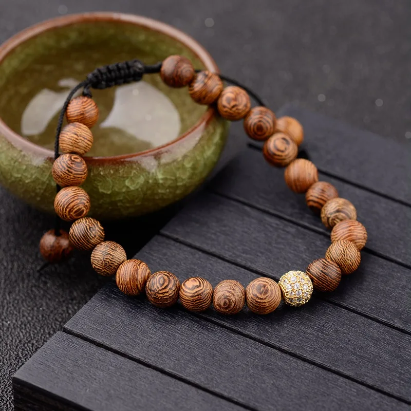 DOUVEI New Design White Zircon Ball Copper Natural Wood Beads Bracelet Men Ethnic Braided Bracelet For Women Pulseras ABL032
DOUVEI New Design White Zircon Ball Copper Natural Wood Beads Bracelet Men Ethnic Braided Bracelet For Women Pulseras ABL032