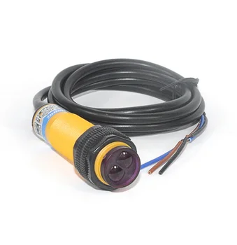 Photoelectric switch sensor E3F-DS10B2 diameter 18mm distance 10cm diffuse reflection NPN NC dc transducer
Photoelectric switch sensor E3F-DS10B2 diameter 18mm distance 10cm diffuse reflection NPN NC dc transducer